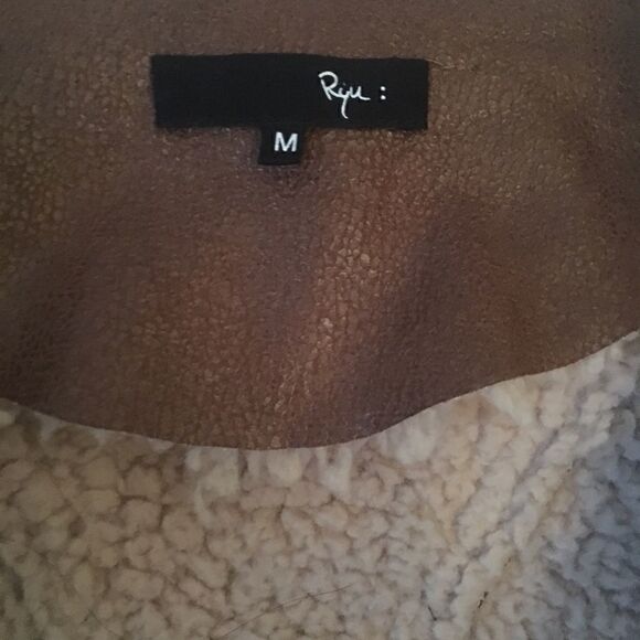 Ryu Anthropologie Faux Leather & Shearling - Picture 5 of 8